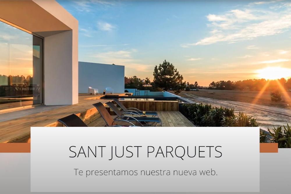 Nueva página web de Sant Just Parquets